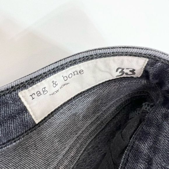 Rag & Bone Skinny Jeans Women's 33 Black Nina High Rise Waist Slim Fit - Picture 5 of 10